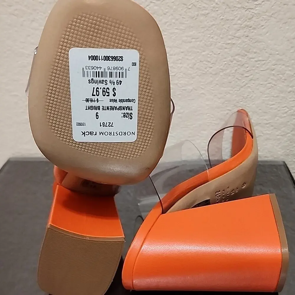 Schutz Orange Women's Shoes NWT